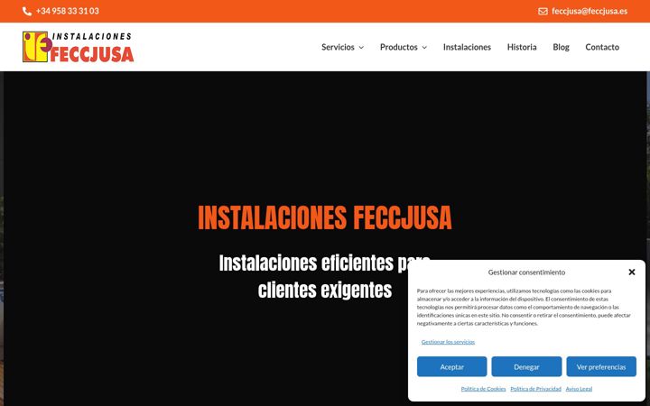 Screenshot of feccjusa.es