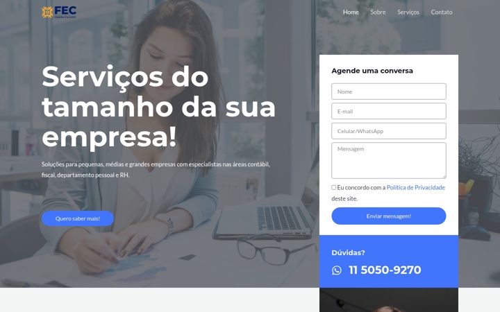 Screenshot of fecgestao.com.br