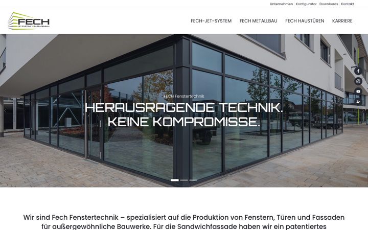 Screenshot of fech-fenstertechnik.de