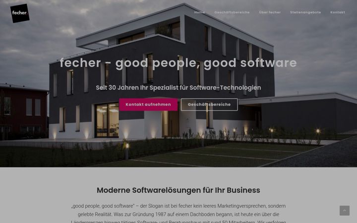 Screenshot of fecher.de