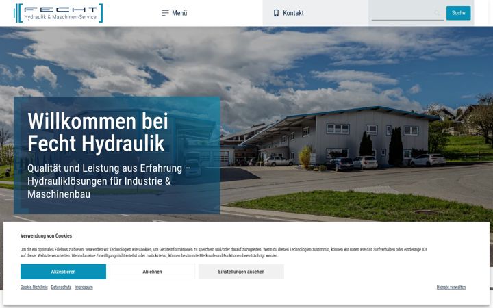 Screenshot ta' fecht-hydraulik.de