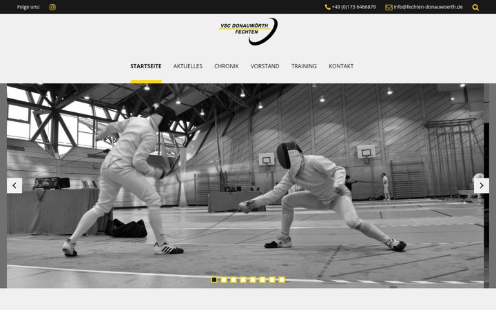 Screenshot of fechten-donauwoerth.de