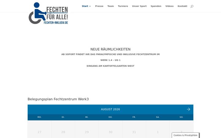 Screenshot ta' fechten-inklusiv.de