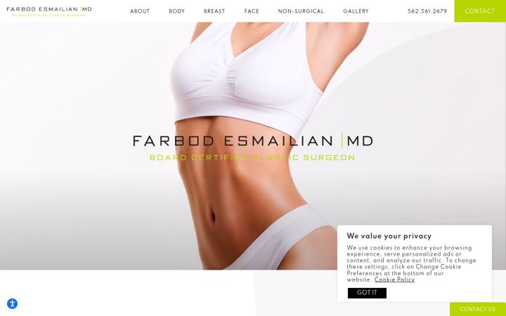 Screenshot of fecosmeticsurgery.com