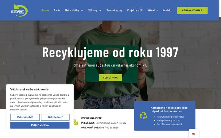 Snimka zaslona za fecupral.sk