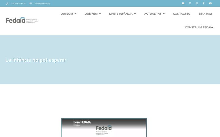 Screenshot of fedaia.org