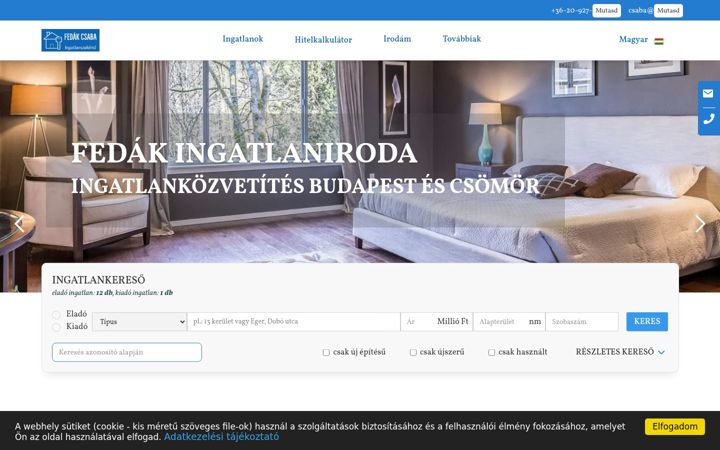 Screenshot of fedak.hu