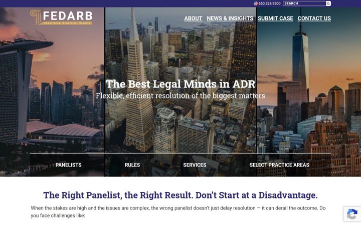Screenshot of fedarb.com