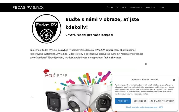 Screenshot of fedas.cz