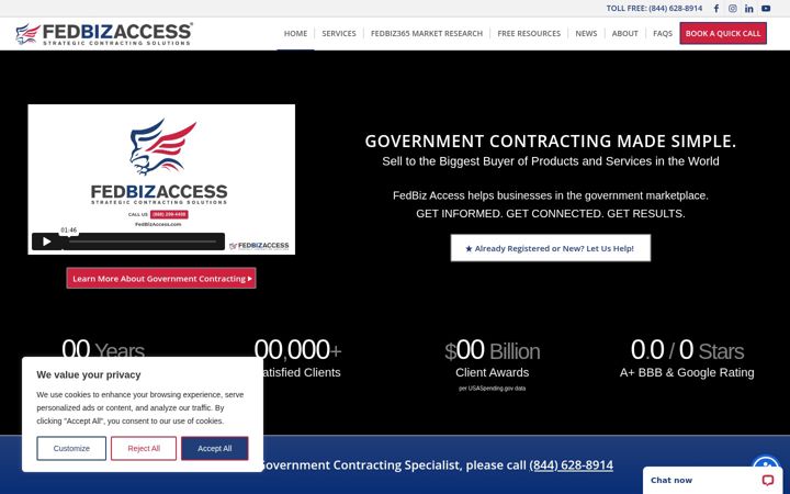 Screenshot of fedbizaccess.com