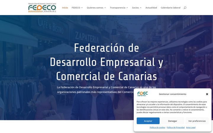 Screenshot of fedecocanarias.com
