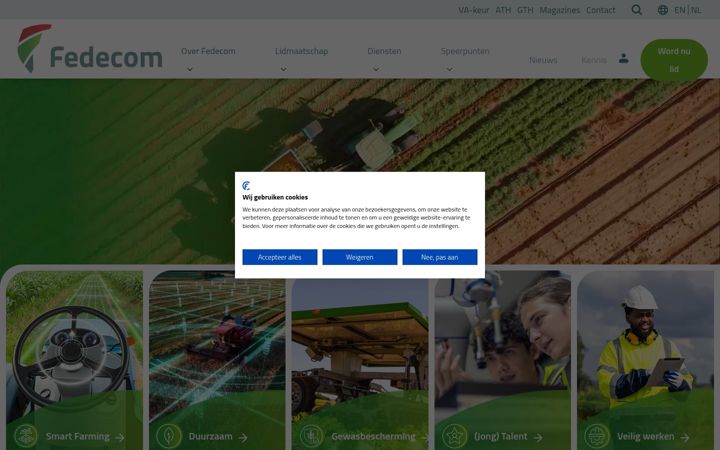 Screenshot of fedecom.nl