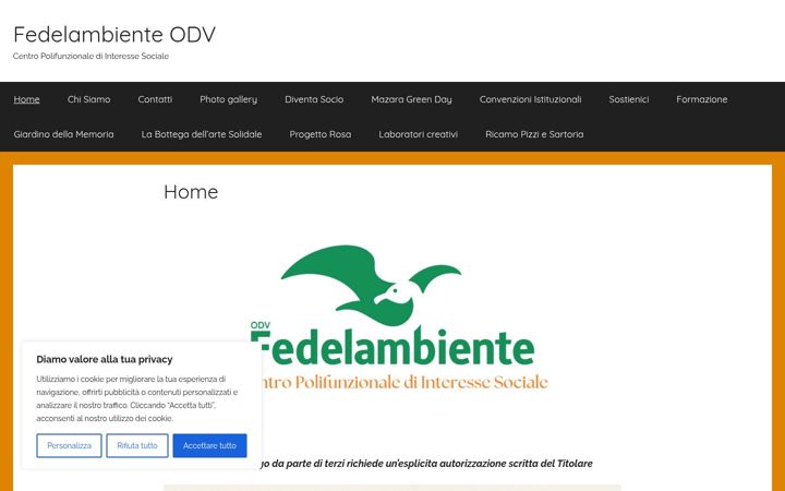 Screenshot of fedelambiente.it