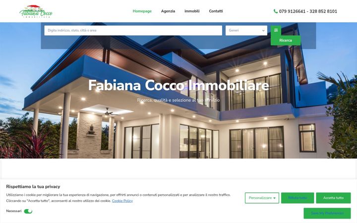 Screenshot of fedelecoccoimmobiliare.it