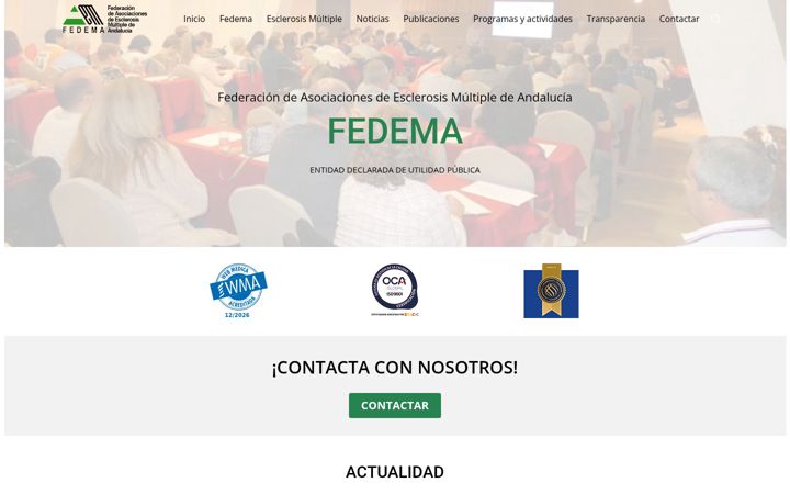 Screenshot von fedema.es