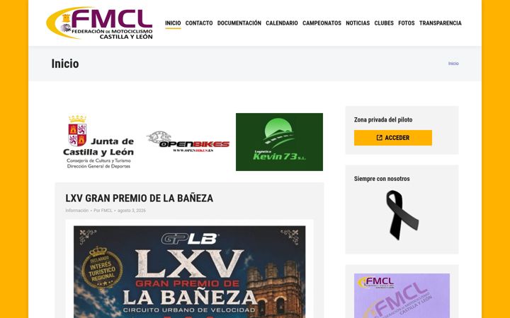 Screenshot of fedemotocyl.es