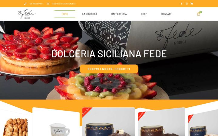 Skjermbilde av fedepasticceria.it