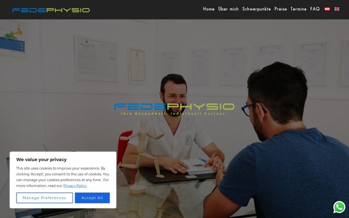 Screenshot of fedephysio.com