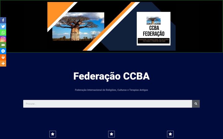 Screenshot of federacaoccba.org.br