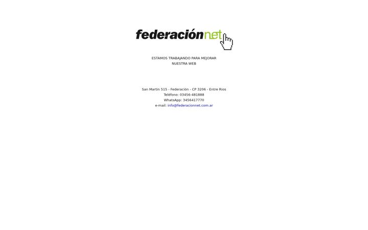 Screenshot of federacionnet.com.ar