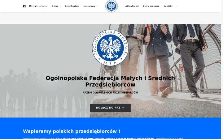 Screenshot of federacjamsp.eu