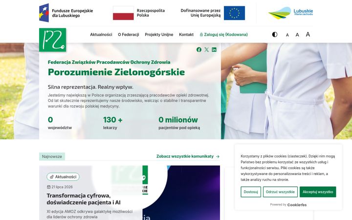 Screenshot of federacjapz.pl