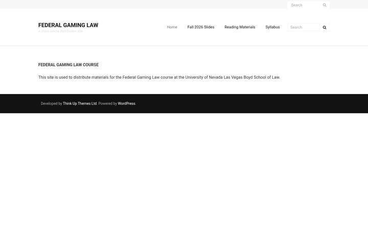 Screenshot of federalgaminglaw.com