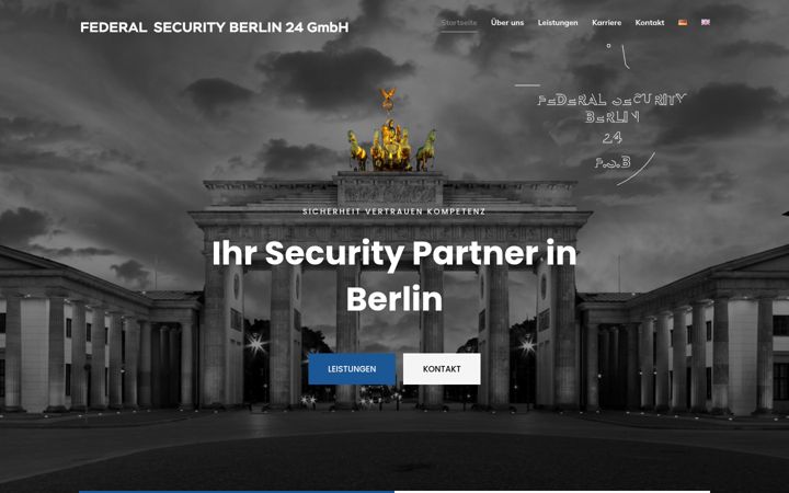 Screenshot ta' federalsecurityberlin.de