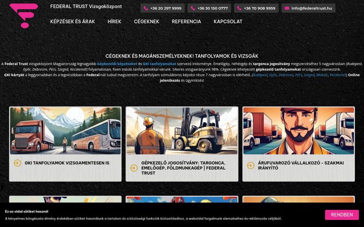 Screenshot of federaltrust.hu