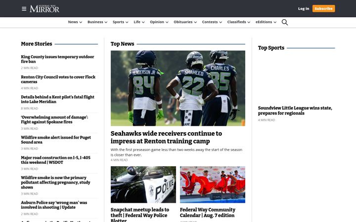 Screenshot of federalwaymirror.com