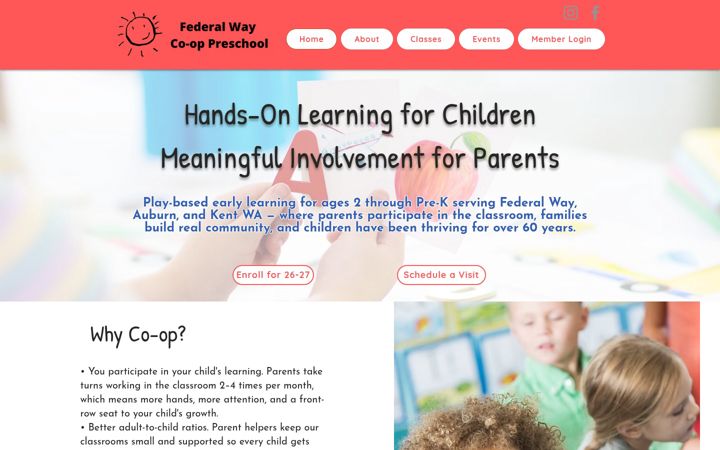 Screenshot of federalwaypreschool.com