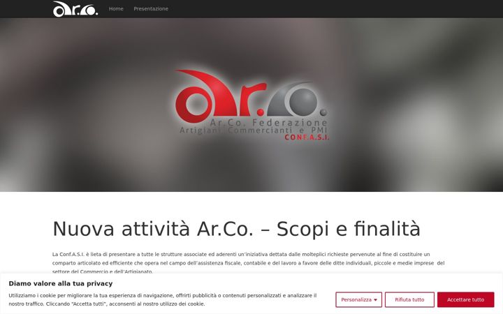 Screenshot of federarco.it