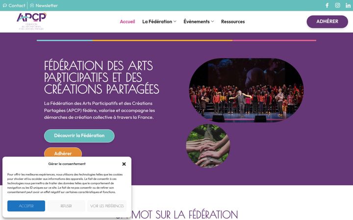 Screenshot of federation-apcp.org