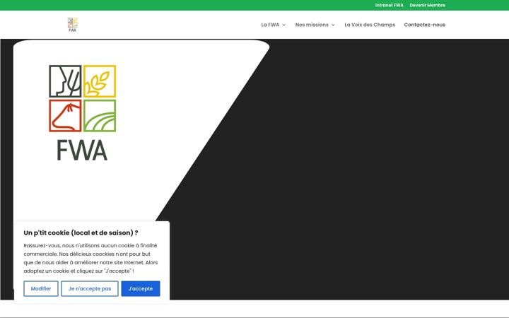 Snímek obrazovky federationwallonnedelagriculture.be
