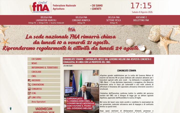 Screenshot van federazione-fna.it