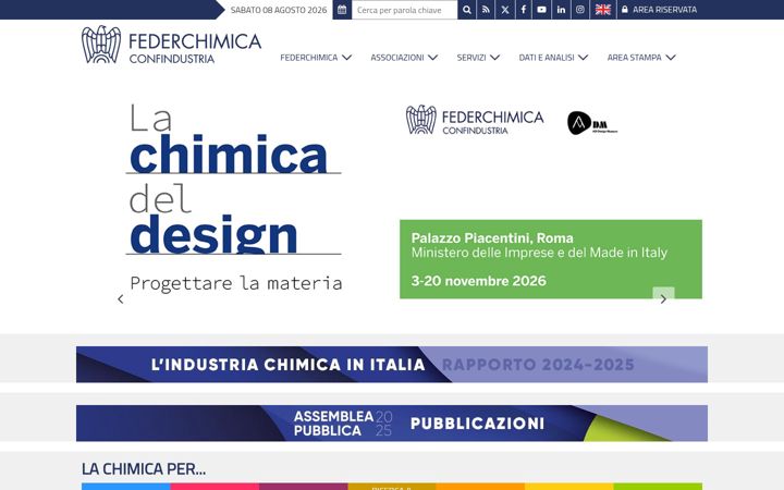 Screenshot of federchimica.it