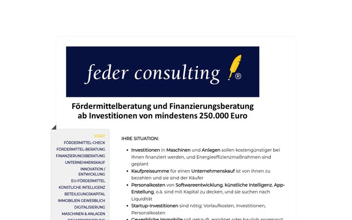 Screenshot of federconsulting.com