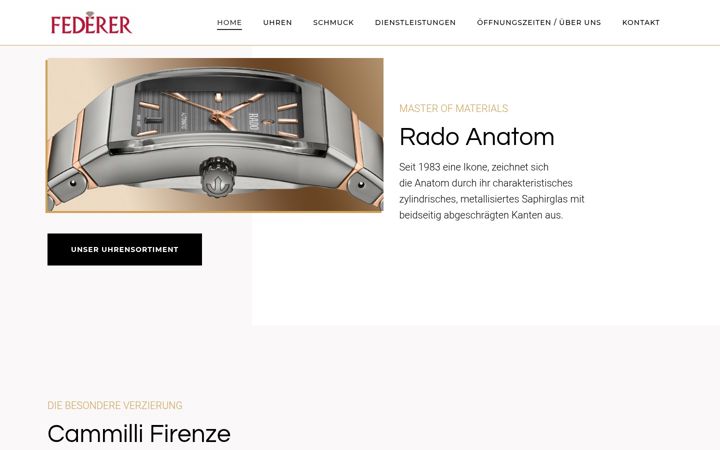 Screenshot of federerbijou.ch