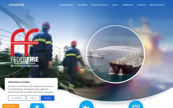 Screenshot of federfire.com