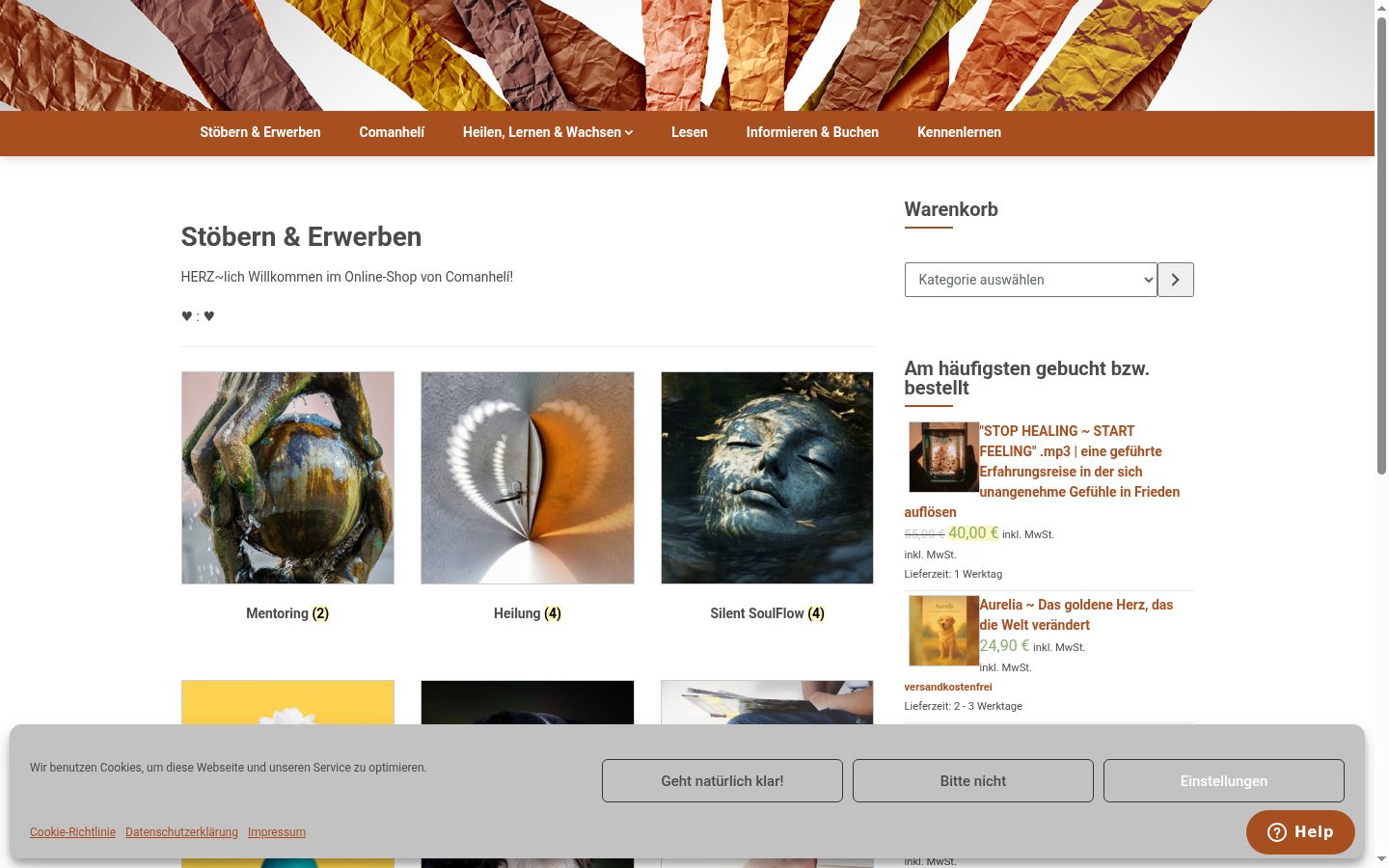 Screenshot tal-banner tal-kunsens muri qabel kwalunkwe interazzjoni