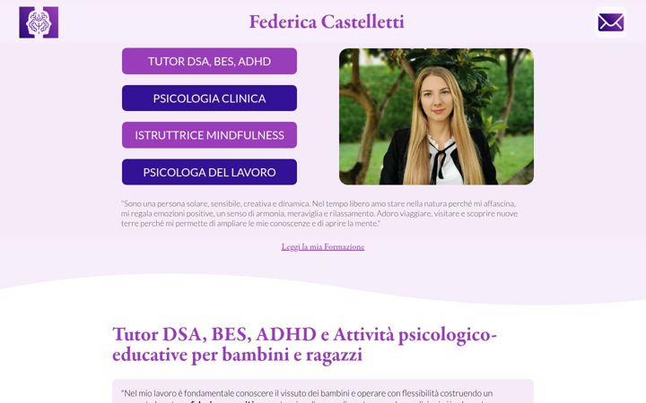 Capture d'écran de federicacastelletti.it