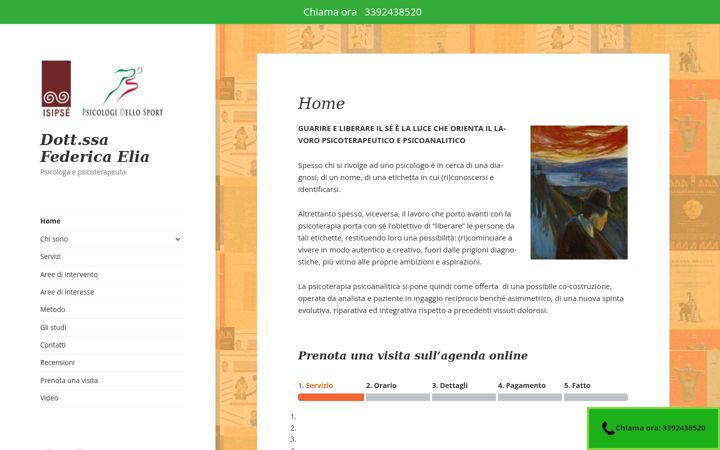 Screenshot of federicaeliapsicoterapeuta.it