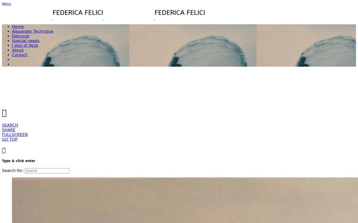 Screenshot of federicafelici.com