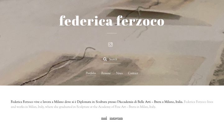 Screenshot of federicaferzoco.it