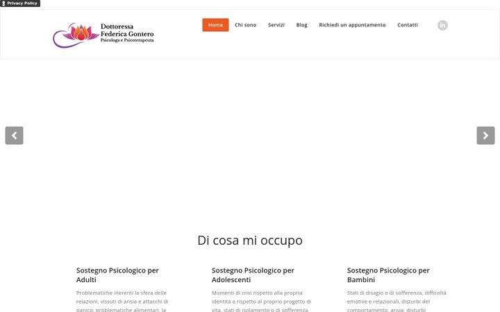 Zrzut ekranu federicagontero-psicologa.it