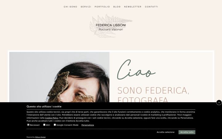 Screenshot of federicalissoni.com