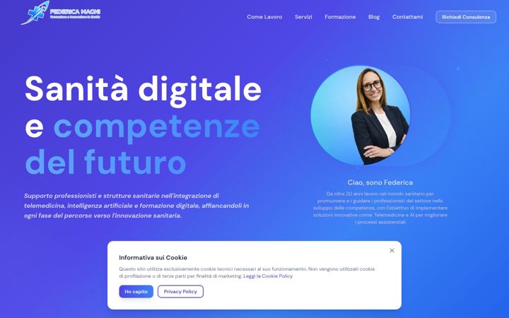 Screenshot of federicamagni.it