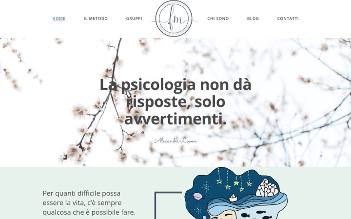 Ekrano kopija federicamanucci.it