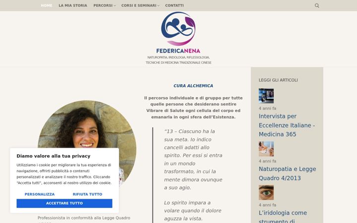Screenshot of federicanena.it