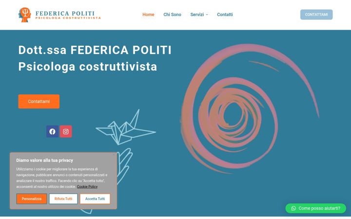 Screenshot of federicapoliti.it
